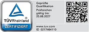 TÜV Rheinland – Zertifiziert, geprüfte Qualifikation